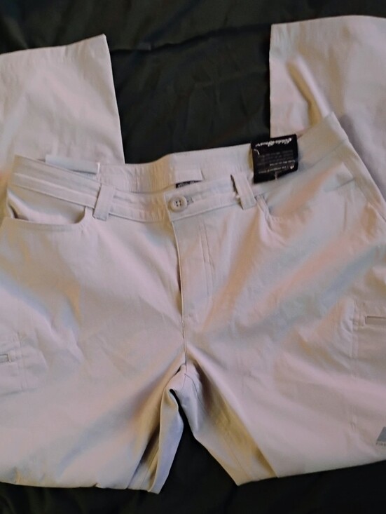 Eddie Bauer Pants - Eddie Bauer NWT Light Beige Casual Pants Petite Straight Mid Rise Sz 12p